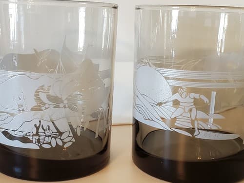 McDonald's Hawaii drinking glass lot of two. Surfing & Outrigger themed. Mahalo♡ - Thumbnail 6