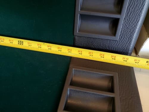 Halex Pitboss Green Felt Poker Card Tabletop w molded chip+drink holders, 8 play - Thumbnail 5