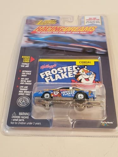 JOHNNY LIGHTNING Racing Dreams car 1999 Frosted Flakes. 153-02. NEW SEALED Pack - Thumbnail 3