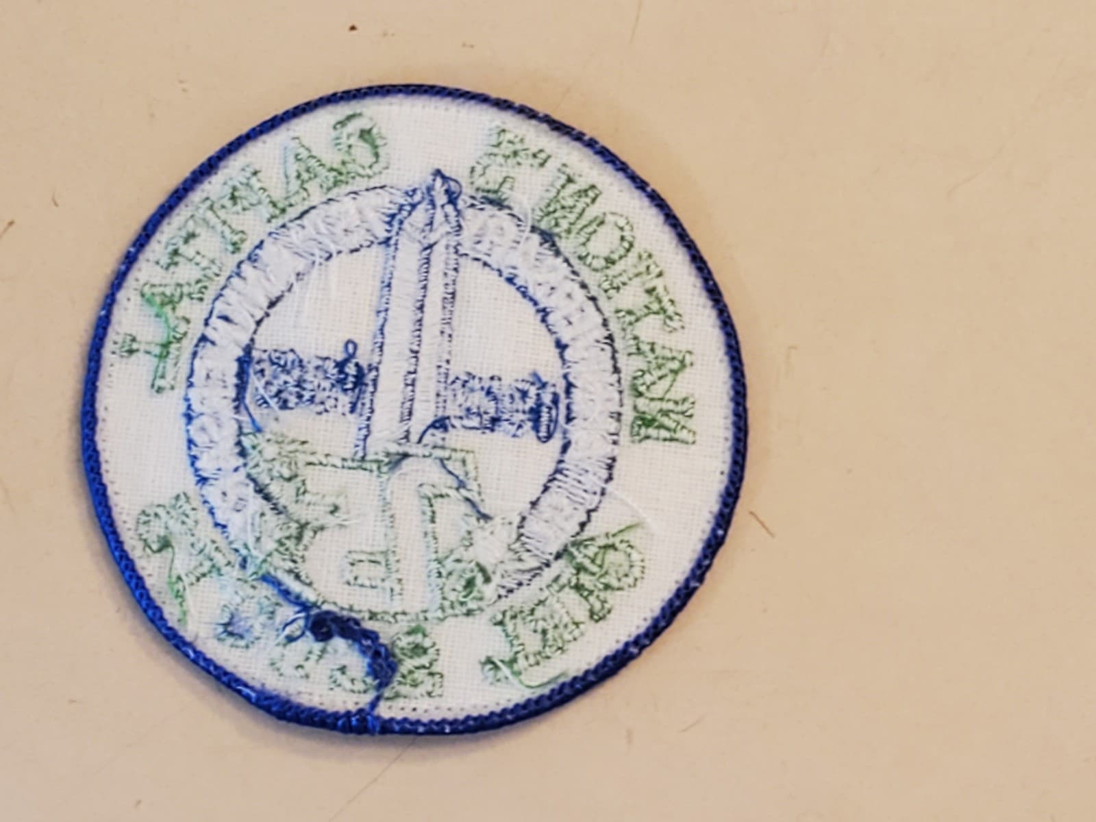 GIRL SCOUTS Patch '1987 75th Anniversary' GSA Embroidered Iron-on. NEW Loose - Thumbnail 2