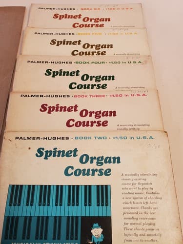 Vtg MUSIC BOOK LOT OF 9. Bundle includes 3 music writing, 5 Spinet Organ + - Thumbnail 10