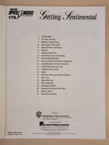 EASY PLAY SPEED MUSIC LOT OF 2 Sheet Music. 60 easy 3 chords+Getting Sentimental - Thumbnail 11