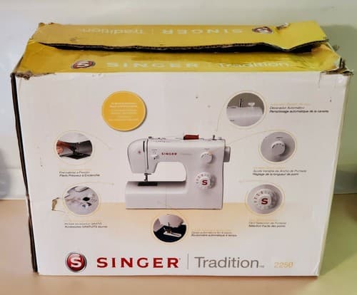 Singer Tradition Model 2250 Electric Sewing Machine. Bundle unit, pedal orig box - Thumbnail 8