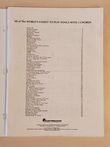 EASY PLAY SPEED MUSIC LOT OF 2 Sheet Music. 60 easy 3 chords+Getting Sentimental - Thumbnail 6