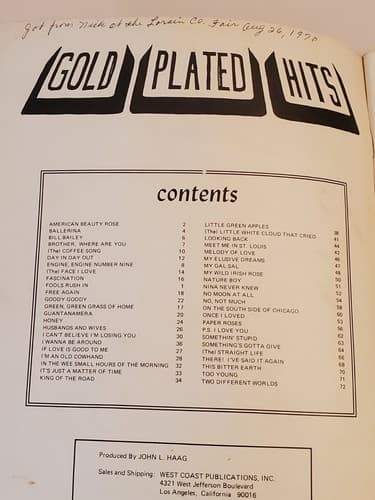 Vtg Sheet Music Book LOT OF 3 Fireside Famous American Songs-40 French-Gold Plat - Thumbnail 15