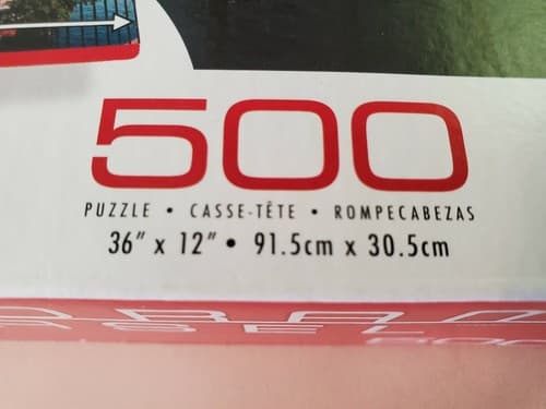 Puzzle - Panorama Easel - Lake Garda Italy. 500 Pieces, 36" x 12" Panoramic. - Thumbnail 5