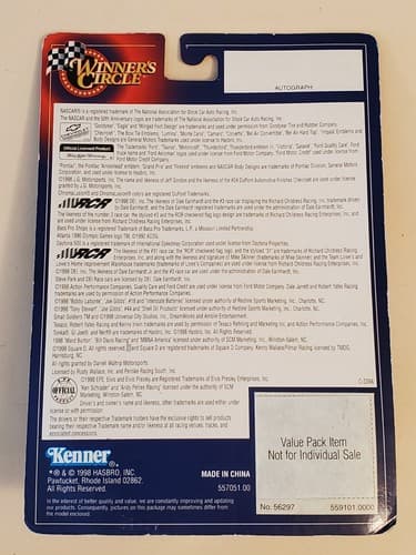 NASCAR 1998 KENNER Winner's Circle Car Dale Earnhardt Sr. #55500. NEW SEALED - Thumbnail 2
