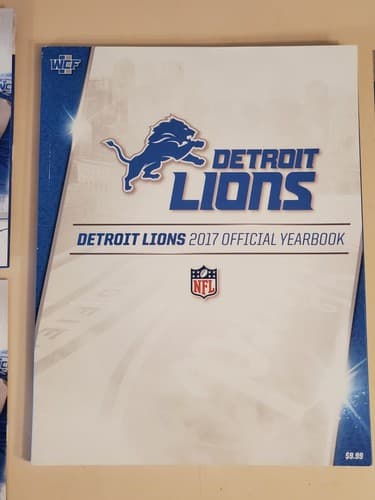 2017 DETROIT LIONS LOT of 4 a.Yearbook b.Oct 8 Lineup v Carolina Panthers+Schedu - Thumbnail 2