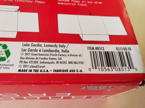 Puzzle - Panorama Easel - Lake Garda Italy. 500 Pieces, 36" x 12" Panoramic. - Thumbnail 8