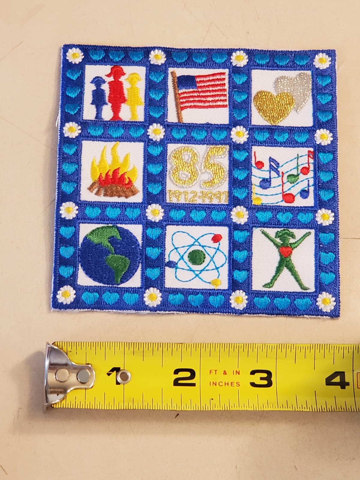 GIRL SCOUTS Patch '1997 85th Anniversary' GSA Embroidered Iron-on. NEW Loose - Thumbnail 8