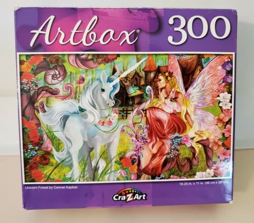 Puzzle LOT OF 3, 300 piece. Unicorn, Puzzle, Cats. NEW - Image 1