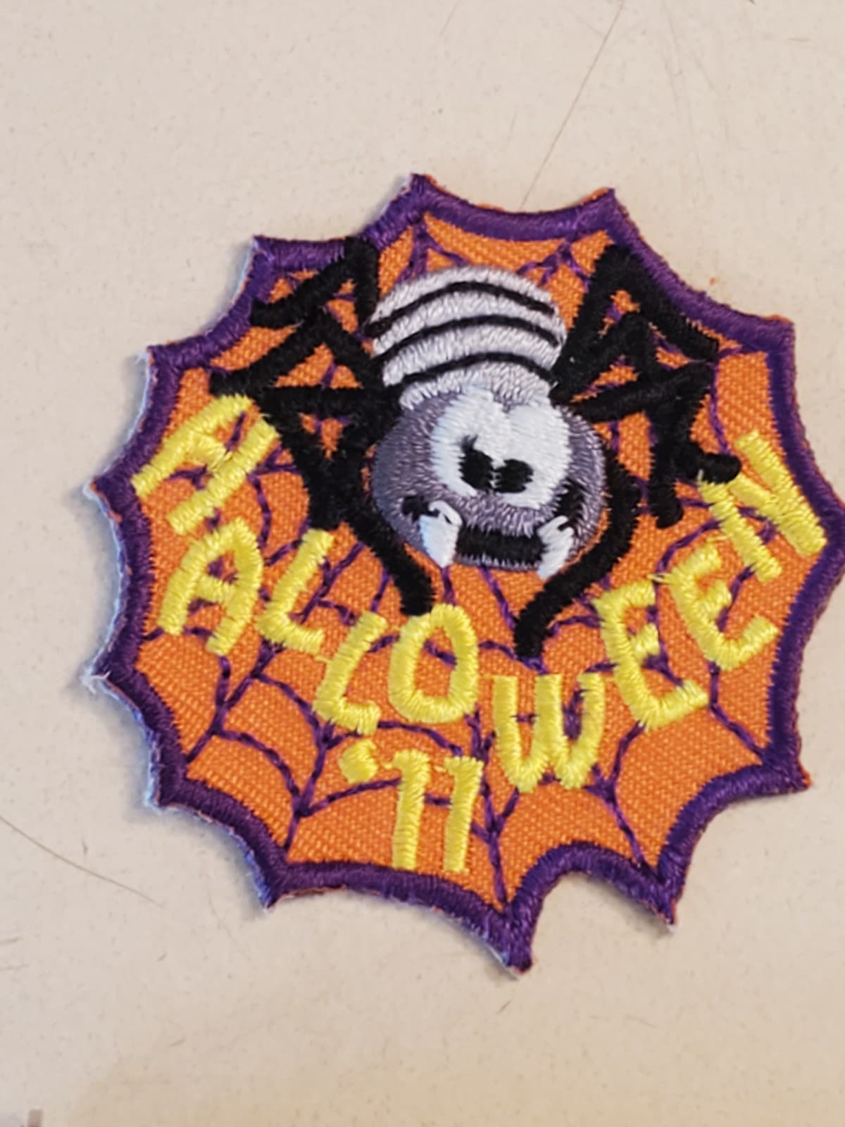 (2) LOT GIRL SCOUTS Patch 'Halloween '10 and Halloween '11' GSA Embroidered NEW - Image 1