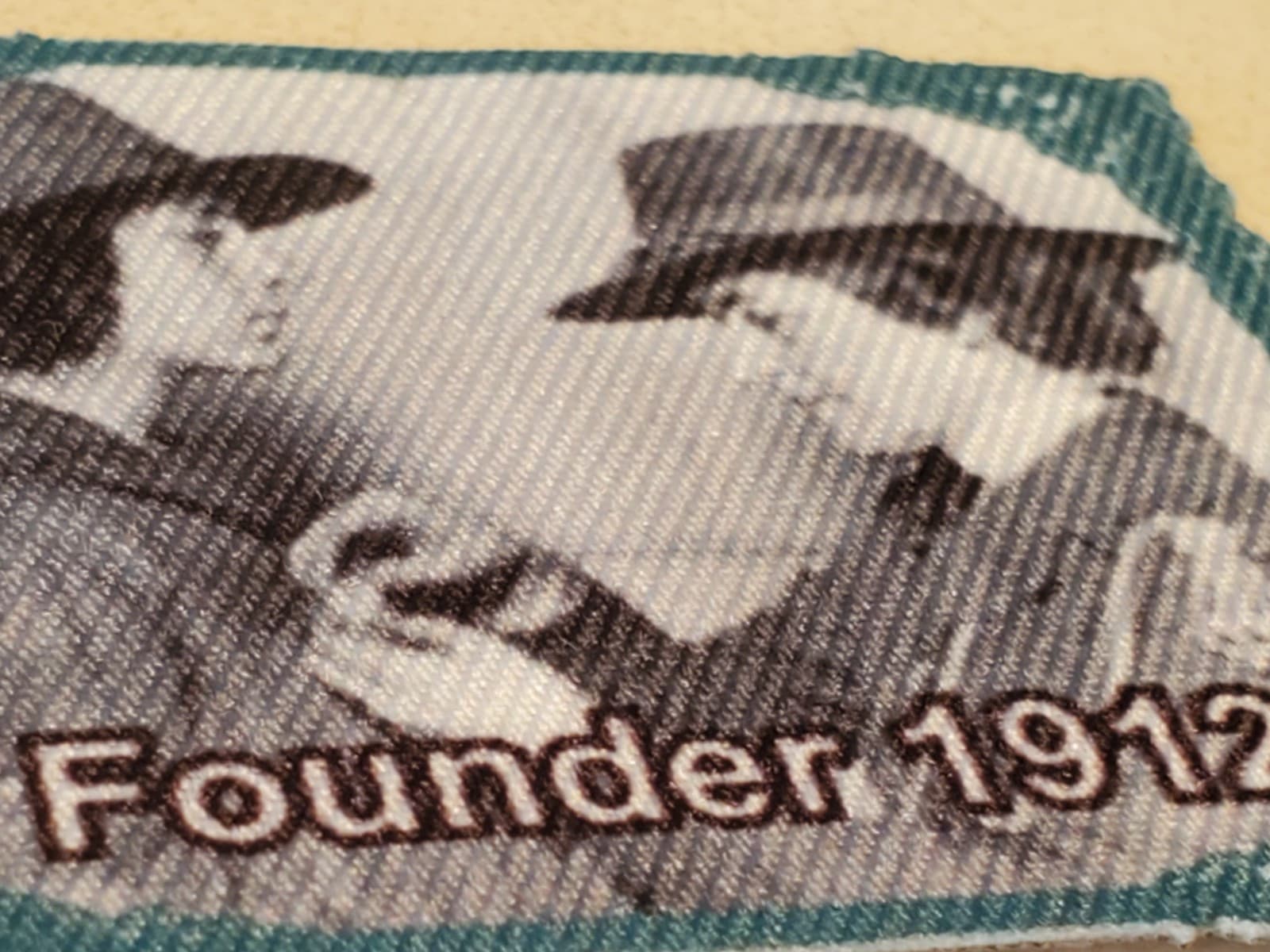 GIRL SCOUTS Patch 'Juliette Gordon Low, Founder in 1912' GSA Embroidered Iron-on - Thumbnail 4