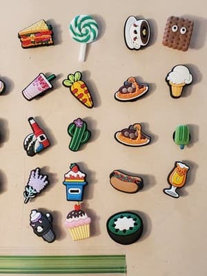 LOT(34) SHOE Charms 'FOOD' shoe jibbitz for sandals cloggs. Fits adult & youth - Thumbnail 4