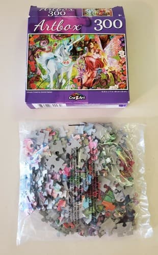 Puzzle LOT OF 3, 300 piece. Unicorn, Puzzle, Cats. NEW - Thumbnail 4