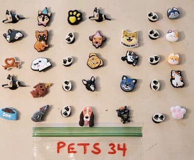LOT(34) SHOE Charms 'PETS' shoe jibbitz for sandals cloggs. Fits adult & youth - Thumbnail 2