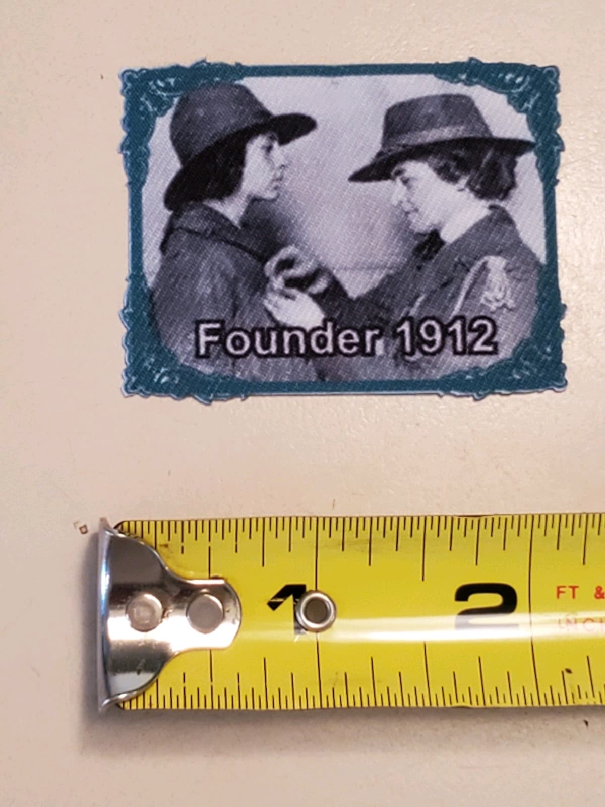 GIRL SCOUTS Patch 'Juliette Gordon Low, Founder in 1912' GSA Embroidered Iron-on - Thumbnail 6