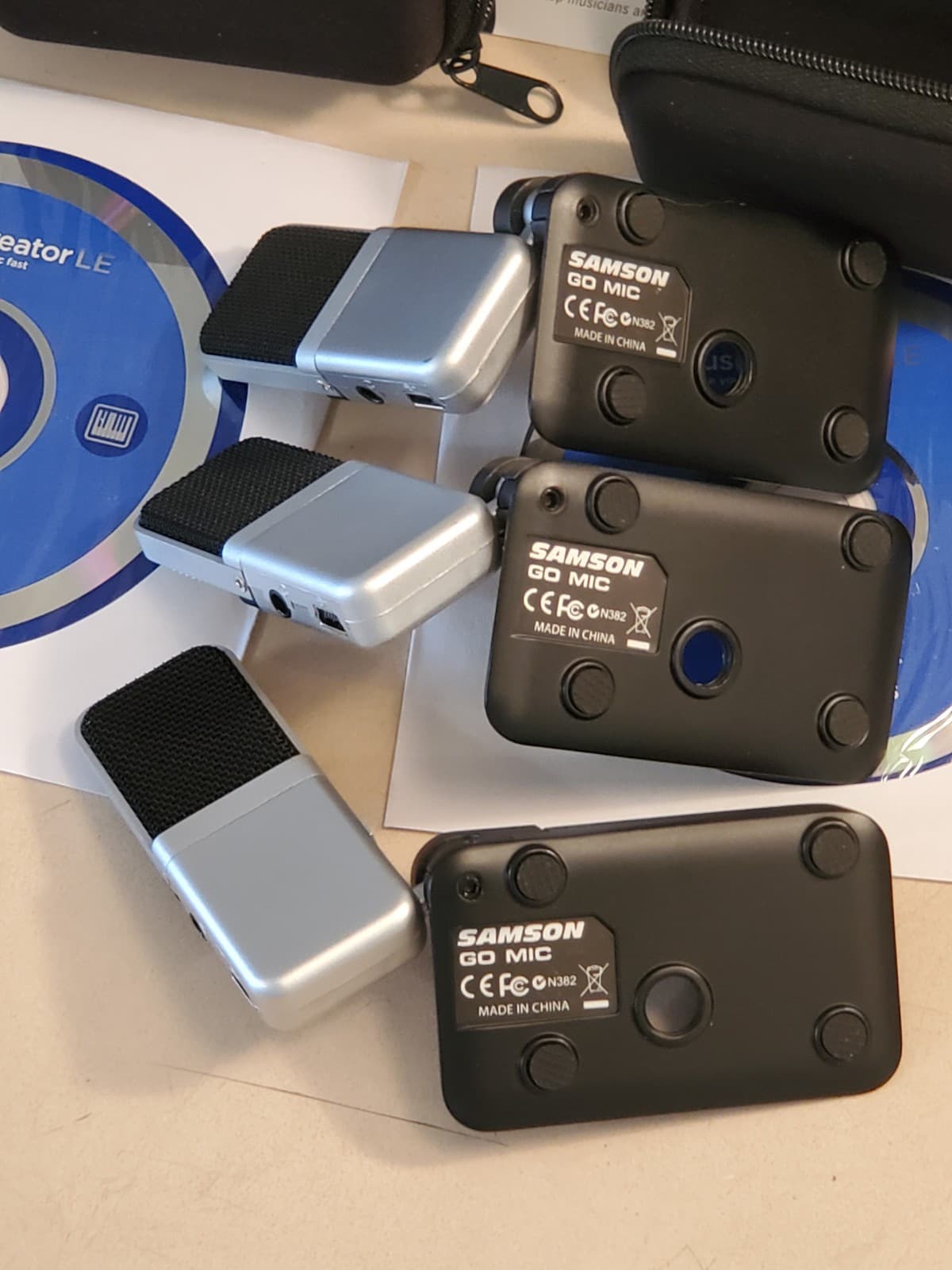 (3) LOT SAMSON GO MIC Portable USB Condenser Microphone SAGOMIC. Tested works. - Thumbnail 4