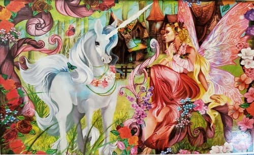Puzzle LOT OF 3, 300 piece. Unicorn, Puzzle, Cats. NEW - Thumbnail 2