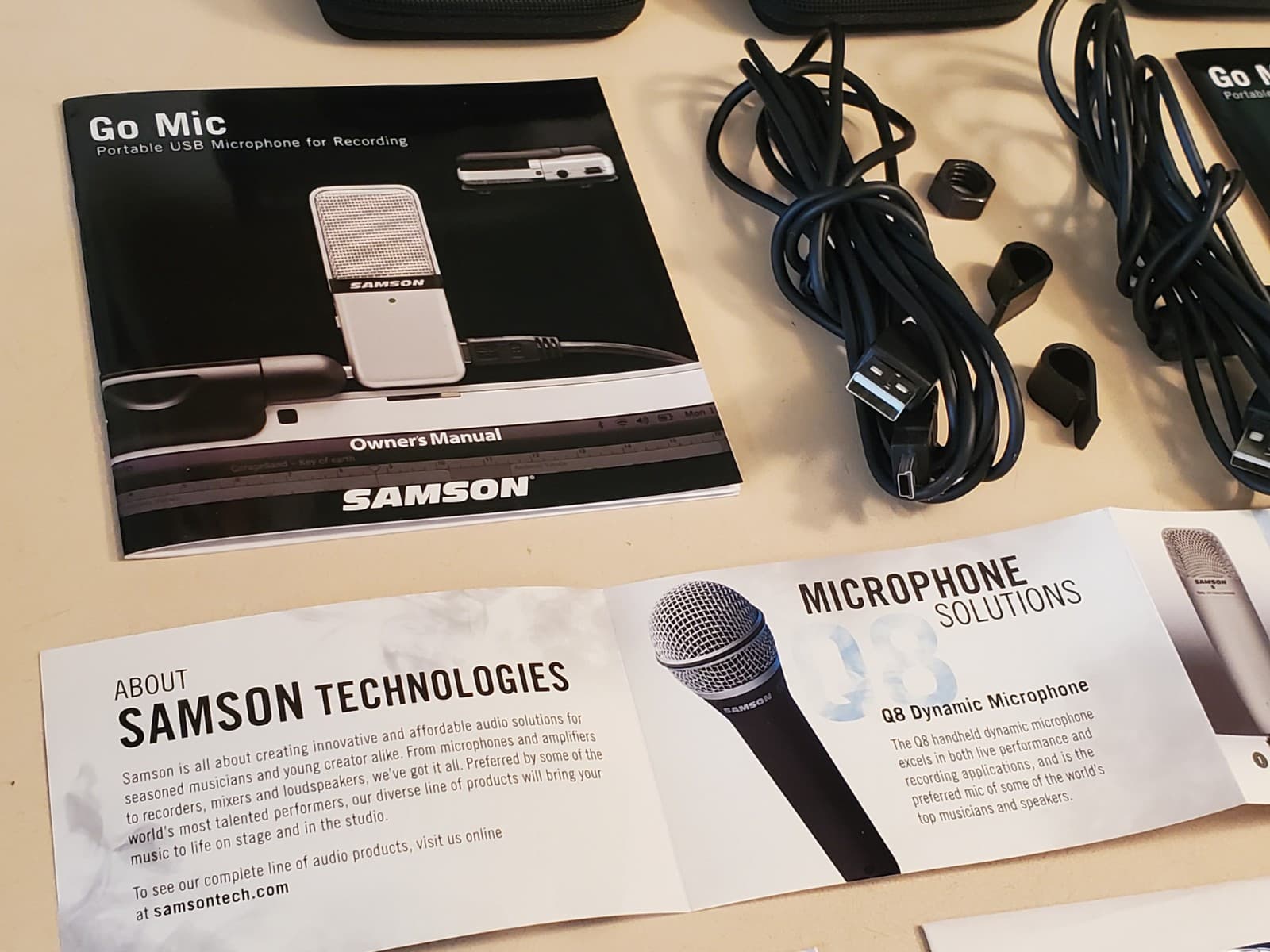 (3) LOT SAMSON GO MIC Portable USB Condenser Microphone SAGOMIC. Tested works. - Thumbnail 8