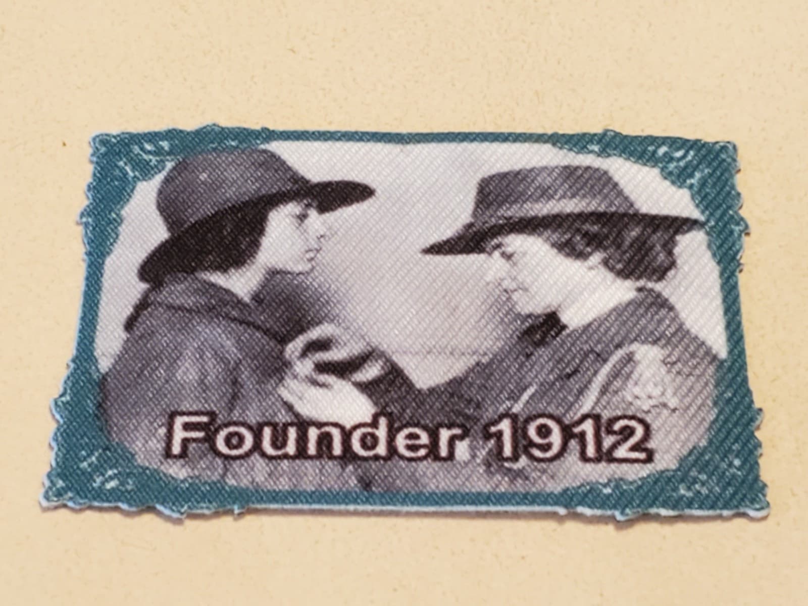 GIRL SCOUTS Patch 'Juliette Gordon Low, Founder in 1912' GSA Embroidered Iron-on - Thumbnail 5