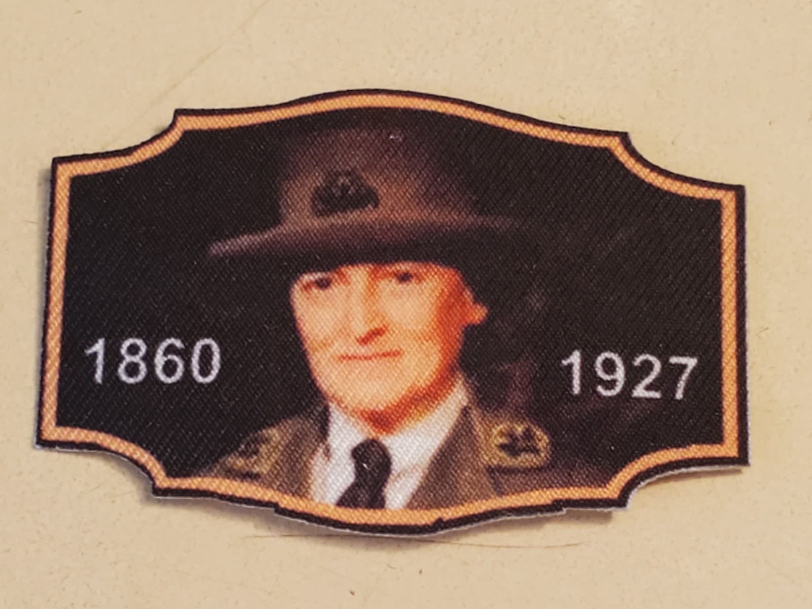 GIRL SCOUTS Patch 'Juliette Gordon Low 1860-1927' GSA Embroidered Iron-on. NEW - Image 1