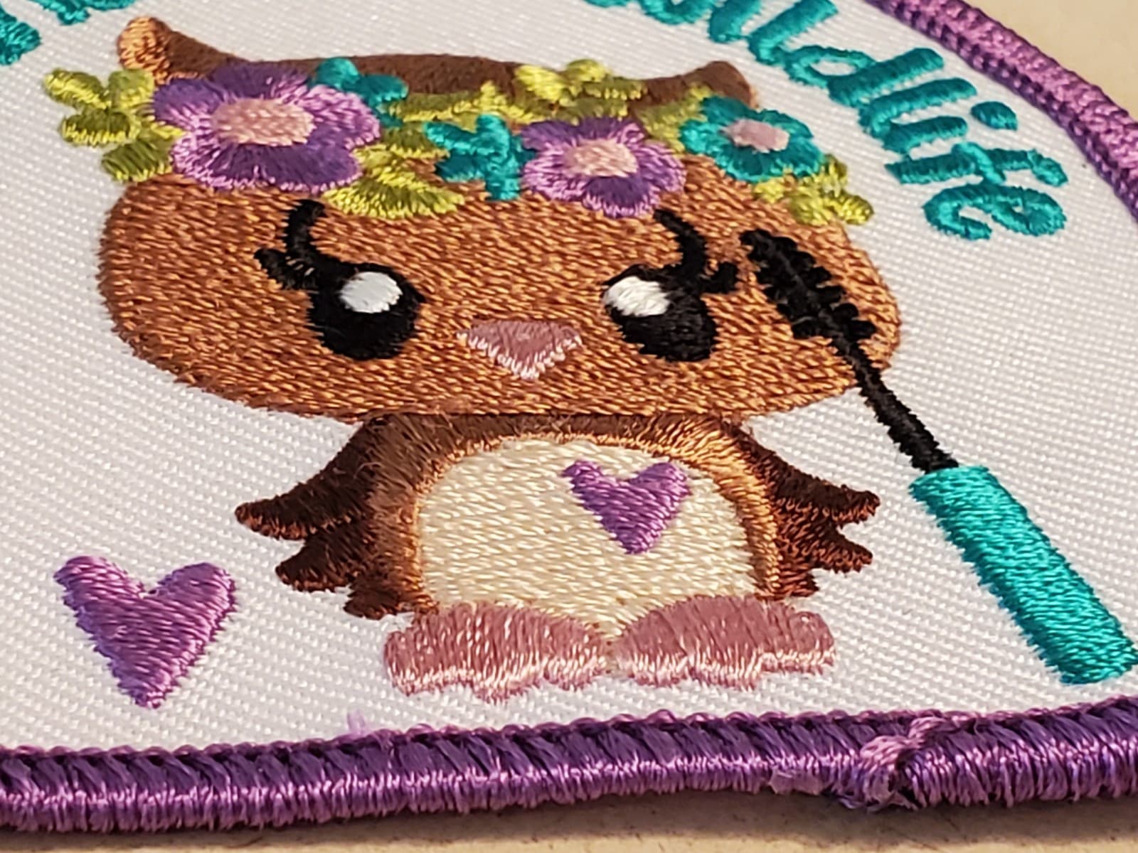 (2) LOT GIRL SCOUTS Patch 'Wands For Wildlife & Shine On Koala' GSA Embroidered - Thumbnail 4