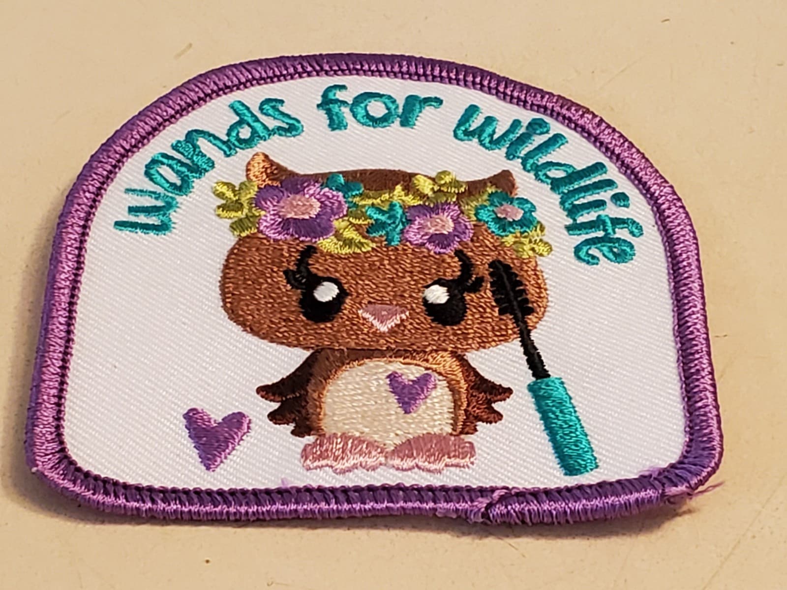 (2) LOT GIRL SCOUTS Patch 'Wands For Wildlife & Shine On Koala' GSA Embroidered - Thumbnail 5
