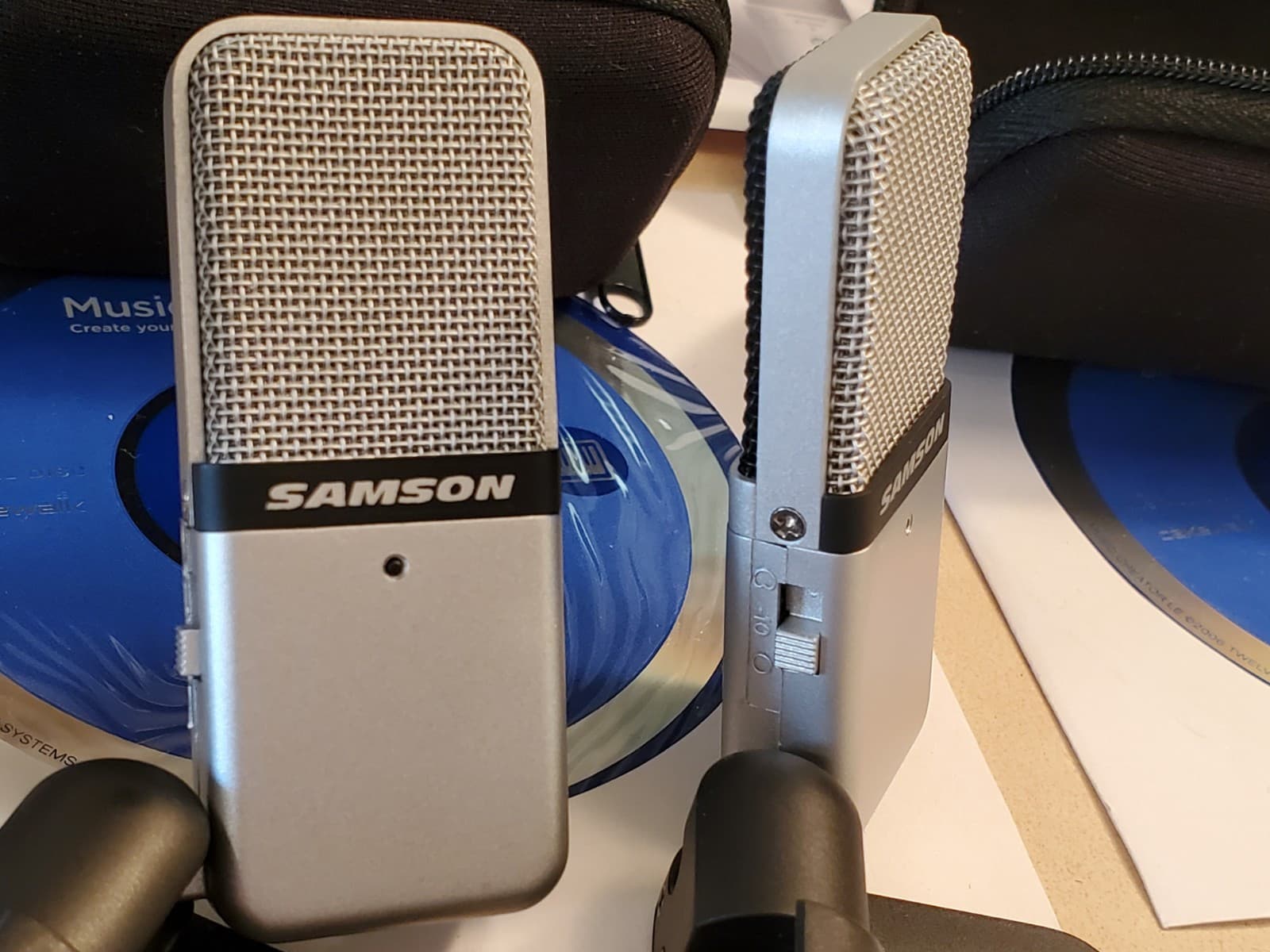 (3) LOT SAMSON GO MIC Portable USB Condenser Microphone SAGOMIC. Tested works. - Thumbnail 9