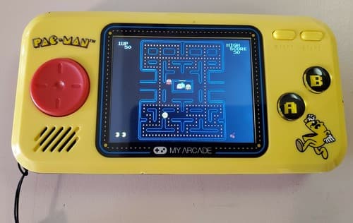 MY ARCADE Pac-Man Handhled game. Pocket Player Portable Gaming System AAA battx4 - Image 1