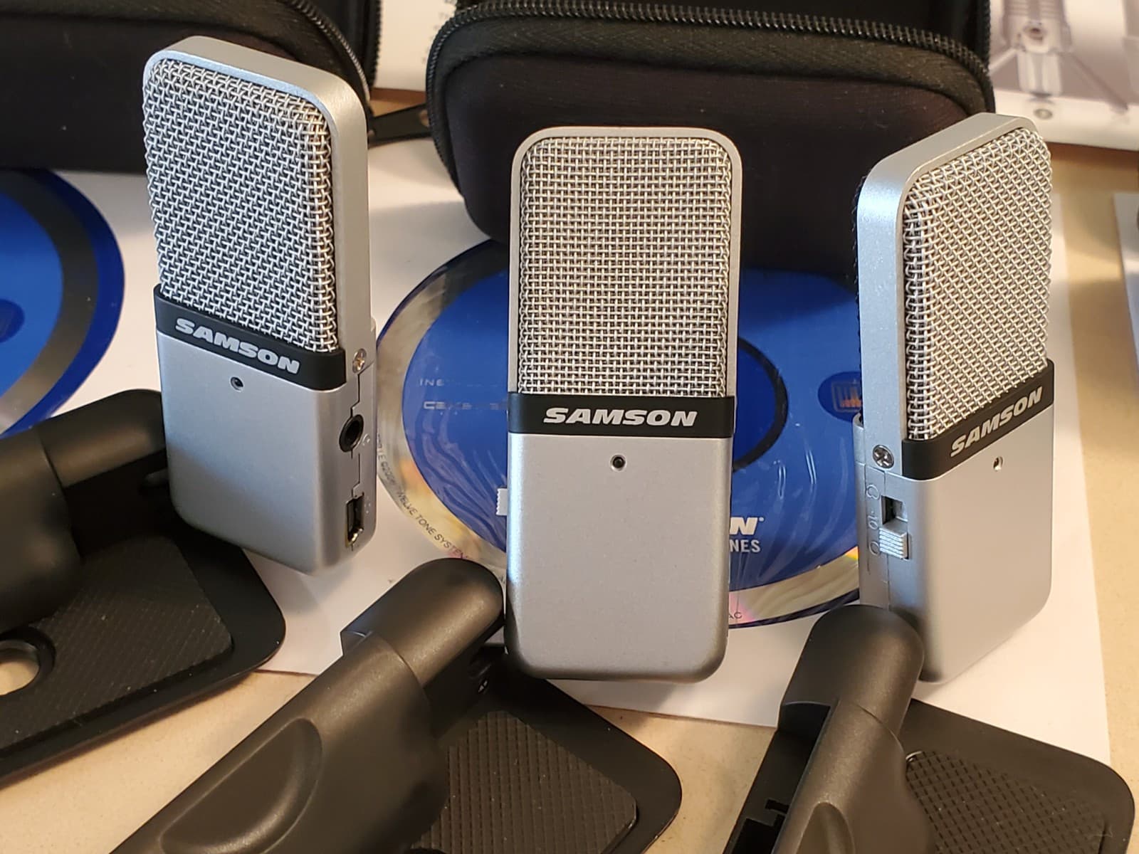 (3) LOT SAMSON GO MIC Portable USB Condenser Microphone SAGOMIC. Tested works. - Thumbnail 11