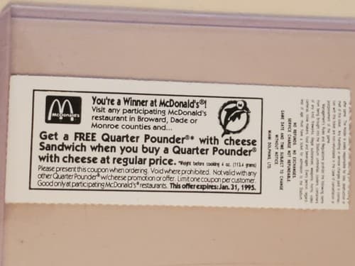 1994 NFL Miami Dolphins Ticket stub. OCT 16 1994 v LA Raiders TWO Ava. Don Shula - Thumbnail 2