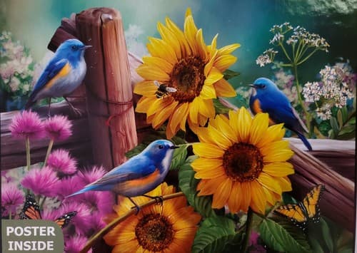 Jigsaw Puzzle Factory, Songbirds LOT OF THREE, 550 pieces. Used, complete in box - Thumbnail 11