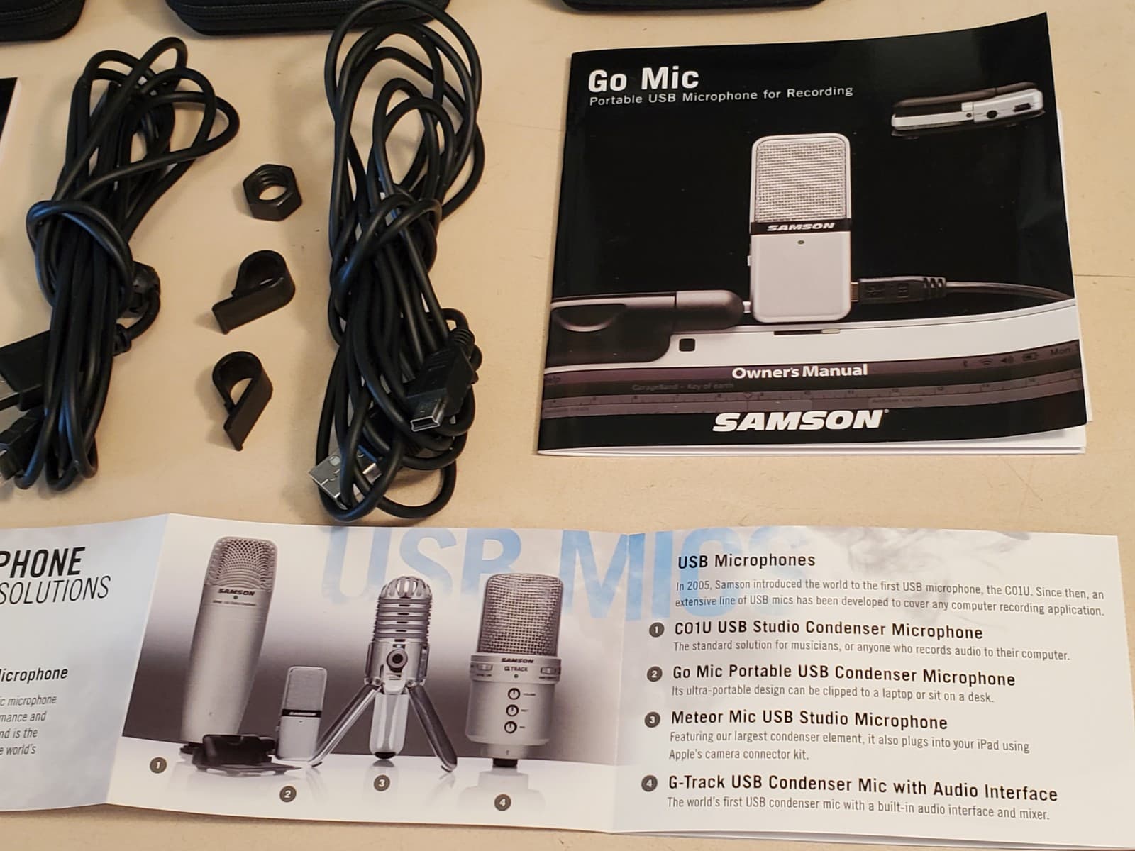 (3) LOT SAMSON GO MIC Portable USB Condenser Microphone SAGOMIC. Tested works. - Thumbnail 7