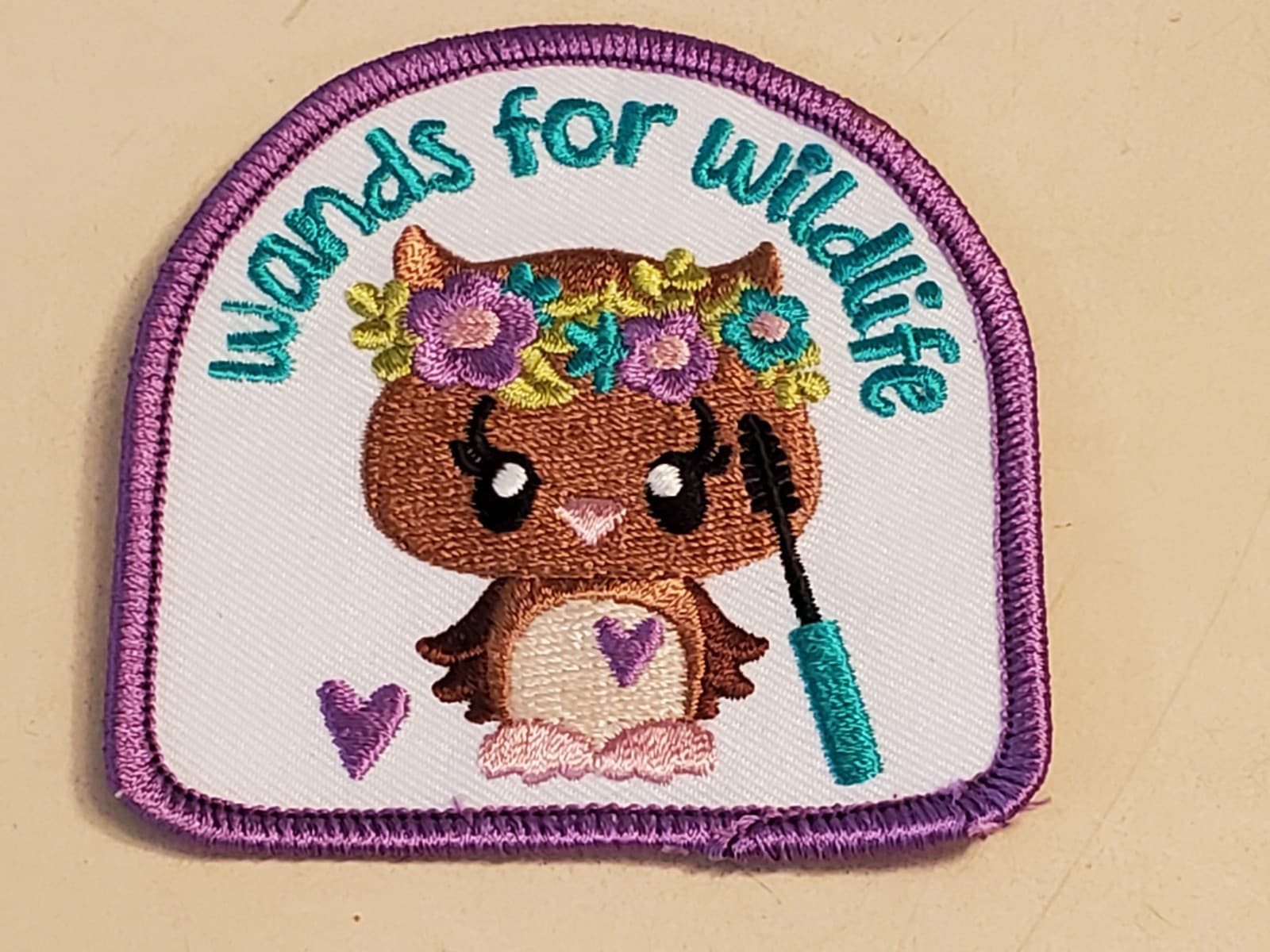 (2) LOT GIRL SCOUTS Patch 'Wands For Wildlife & Shine On Koala' GSA Embroidered - Image 1