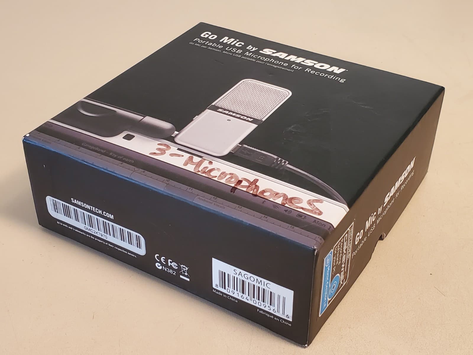 (3) LOT SAMSON GO MIC Portable USB Condenser Microphone SAGOMIC. Tested works. - Thumbnail 21