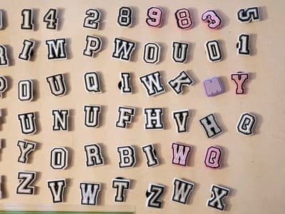 LOT(70) Shoe Charms 'LETTERS' shoe jibbitz for sandals cloggs. Fits adult & you - Thumbnail 4