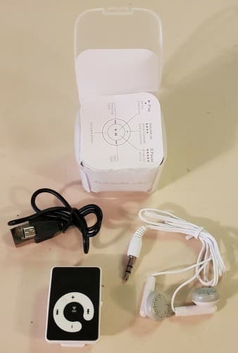 NEW MP3 Multimedia Music Player Kit. Super compact White player with belt clip. - Thumbnail 2