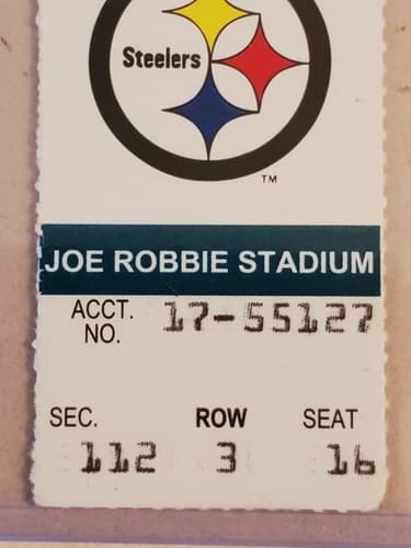 1995 NFL Miami Dolphins Ticket stub. SEP 18 1995 v Pittsburgh Steelers. TWO ava - Thumbnail 10