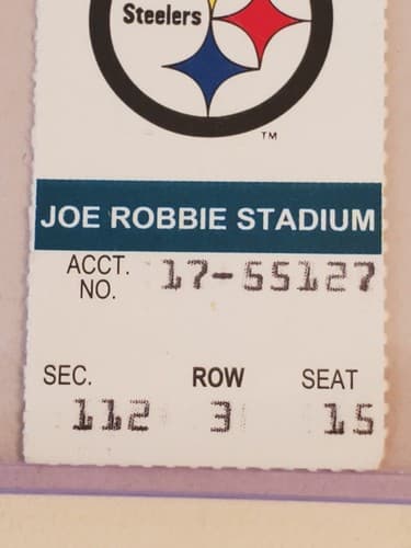 1995 NFL Miami Dolphins Ticket stub. SEP 18 1995 v Pittsburgh Steelers. TWO ava - Thumbnail 4