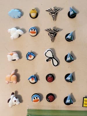 LOT(35) CROCS Charms 'MISC' shoe jibbitz for sandals cloggs. Fits adult & youth - Thumbnail 3