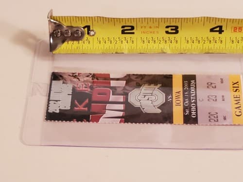 2003 NCAA Ohio State University ticket stub. OCT 18 2003 v Iowa (19-10W) Two ava - Thumbnail 8