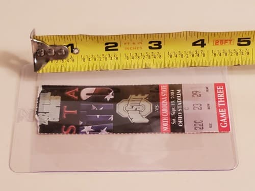 2003 NCAA Ohio State Univ ticket stub. SEP 13 2003 v North Carolina State 44-38W - Thumbnail 9