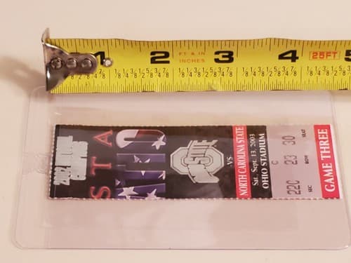 2003 NCAA Ohio State Univ ticket stub. SEP 13 2003 v North Carolina State 44-38W - Thumbnail 15