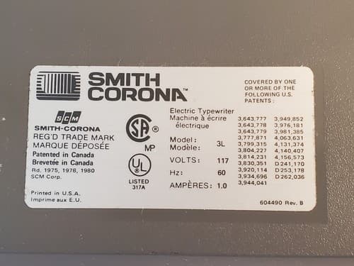 SMITH CORONA 3L Electra XT Electronic Typewriter Sterling Cartridge extra ribbon - Thumbnail 12