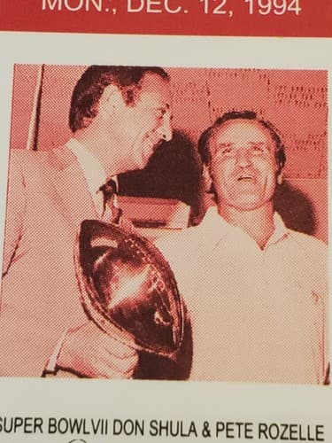 1994 NFL Miami Dolphins Ticket stub DEC 12 94 v KC Chiefs. Super Bowl VII Shula - Thumbnail 5