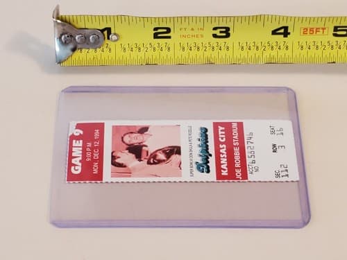 1994 NFL Miami Dolphins Ticket stub DEC 12 94 v KC Chiefs. Super Bowl VII Shula - Thumbnail 8