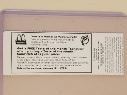 1995 NFL Miami Dolphins Ticket stub. OCT 29 1995 v Buffalo Bills. TWO ava - Thumbnail 9