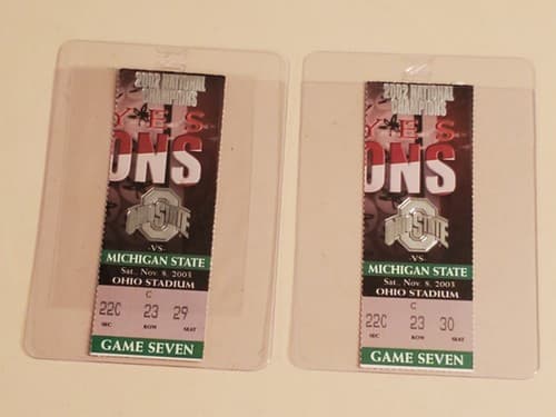 2003 NCAA Ohio State University ticket stub NOV 8 2003 v Michigan State 33-23W - Thumbnail 3