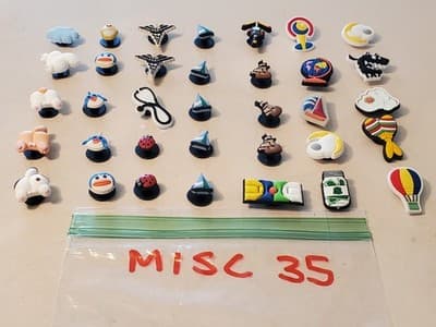 LOT(35) CROCS Charms 'MISC' shoe jibbitz for sandals cloggs. Fits adult & youth - Thumbnail 2